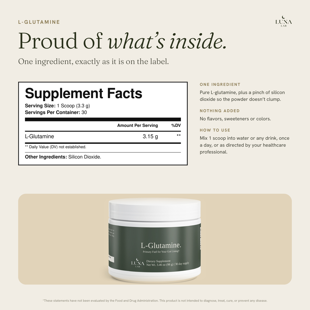 L-Glutamine | Primary Fuel for Your Gut Lining